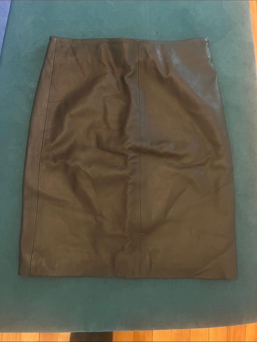 AllSaints Black Leather Pencil Skirt